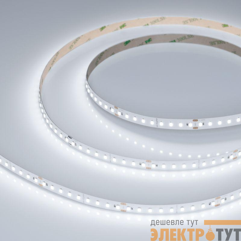 Лента светодиодная UL-A126-10mm 24V White 6000К 8Вт/м IP20 высок. эффект. 165лм/Вт (уп.5м) Arlight 044492