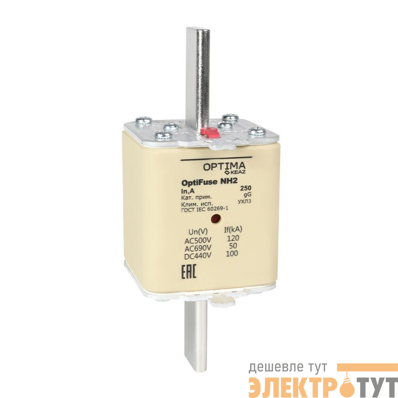 Вставка плавкая OptiFuse NH2-400-gG-УХЛ3 КЭАЗ 374956