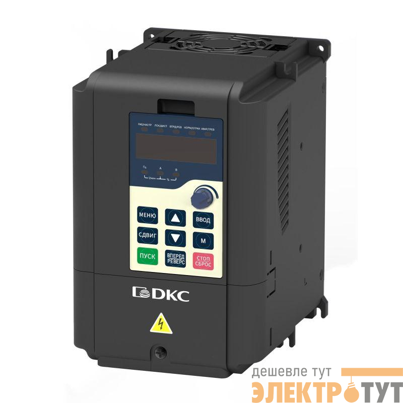 Преобразователь частоты 3ф 380В 7.5кВт встроенный тормозной прерыватель и ЭМС фильтр DKC V2000-T07P5G