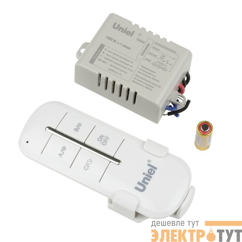 Пульт UCH-P005-G1-1000W-30M для управления светом 1 каналх1000Вт Uniel UL-00003632