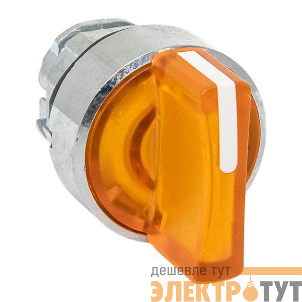 Механизм переключателя исполнительный ХB4 желт. на 3 положения возвратный без фиксации с подсветкой с короткой ручко IP65 EKF XB4BD3L-Y-65