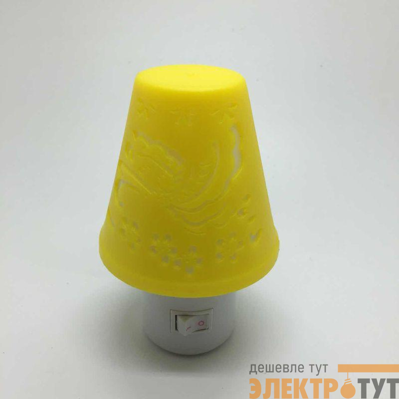 Светильник светодиодный NL-192 "Светильник желтый" 220В ночник с выкл. Camelion 12908