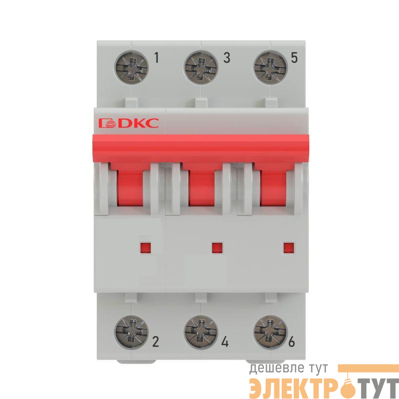 Выключатель автоматический модульный 3п C 10А 6кА MD63 YON MD63-3C10-6