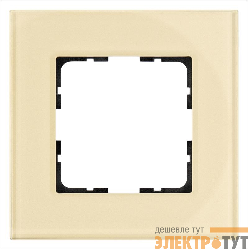 Рамка 1-м G-Glass стекло шампань Champagne Gold Jasmart G1001GG