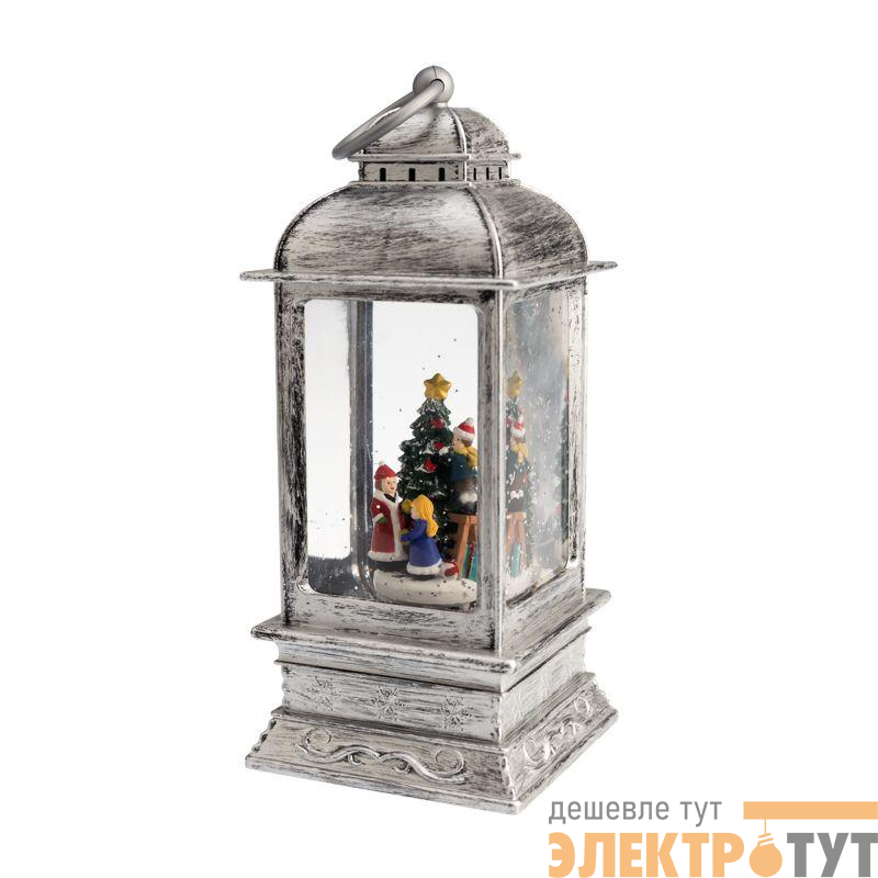 Фонарь декоративный Рождество эффект снегопада и подсветкой бел. Neon-Night 501-065