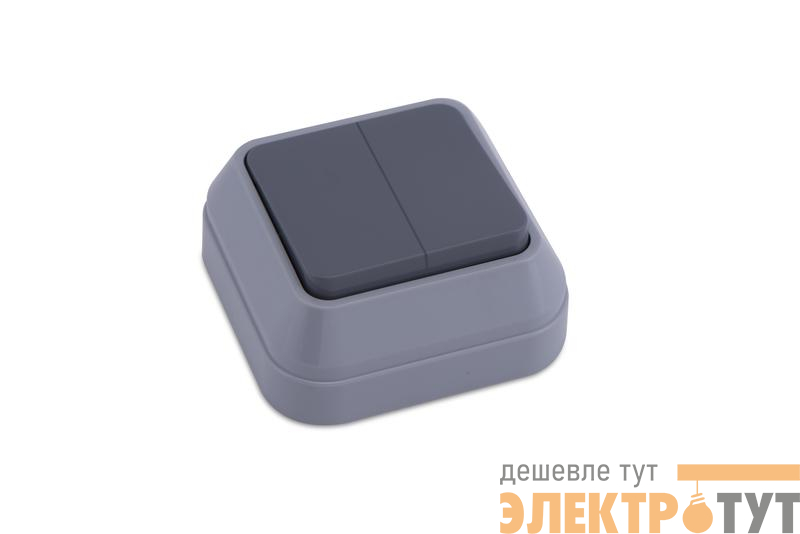 Выключатель 2-кл. ОП IP20 сер. Makel 45003