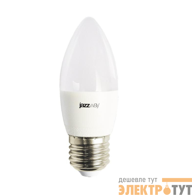 Лампа светодиодная PLED-LX 8Вт C37 свеча матовая 4000К нейтр. бел. E27 JazzWay 5025288