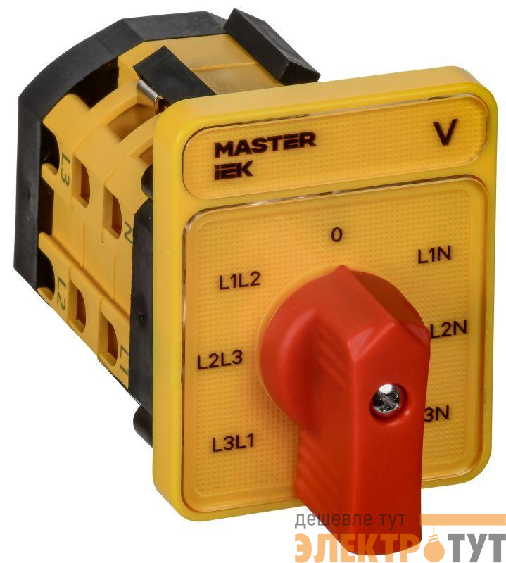 Переключатель кулачковый 16А (сх. 66) стандартная рукоятка IEK MI-CS10-016-066