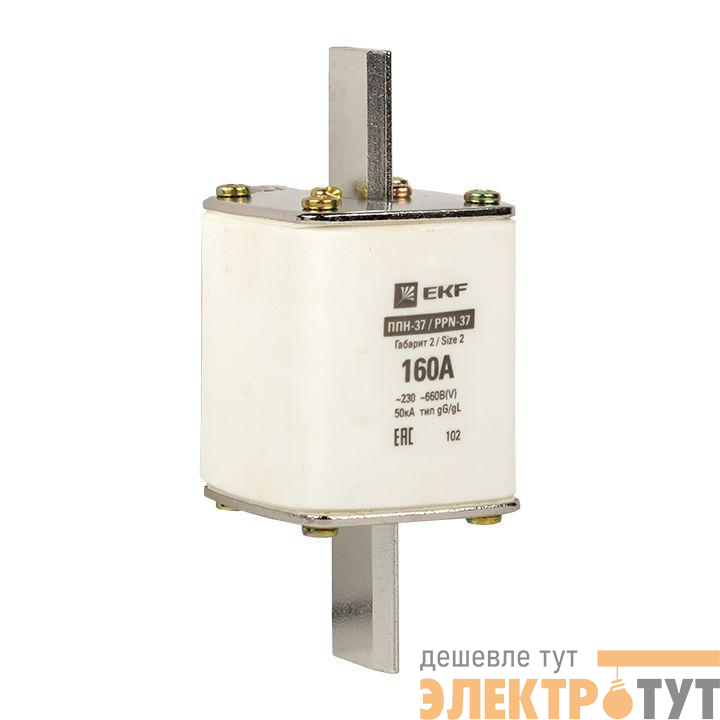 Вставка плавкая ППН-37 400/160А габарит 2 PROxima EKF fus-37/400/160