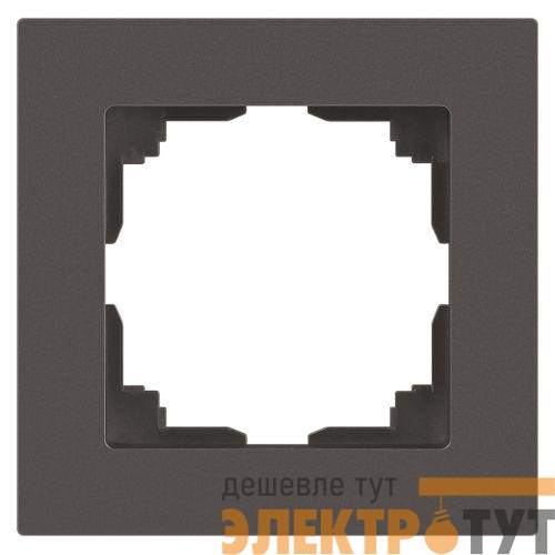 Рамка 1-м СП Accent 6-501-09 титан Intro Б0063769