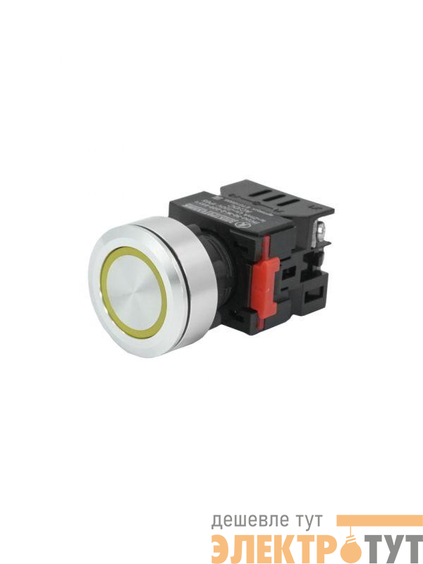 Лампа индикаторная ЛС(к)-30-Ж-2-220-65У1 светодиодная матрица d30мм 220В AC/DC IP65 желт. Электротехник ET016985