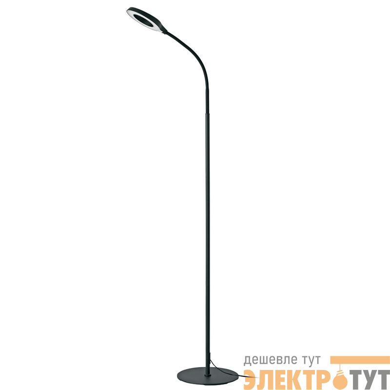Торшер напольный светодиодный ULM-T610 7W/4500K/DIM BLACK 7Вт с регулировкой наклона сенсорный выкл. диммер. черн. ТМ Uniel UL-00010177
