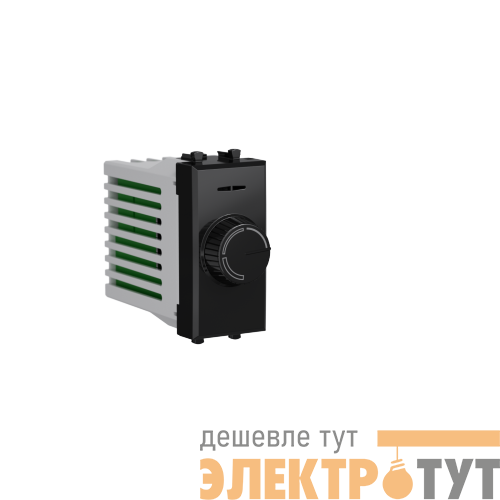 Диммер 1мод. 16А поворотный Avanti "Черный квадрат" DKC 4402131