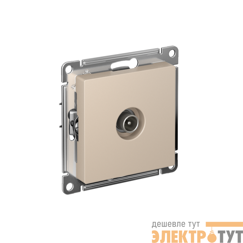 Розетка телевизионная проходная TV AtlasDesign 4дБ механизм песочн. SE ATN001292