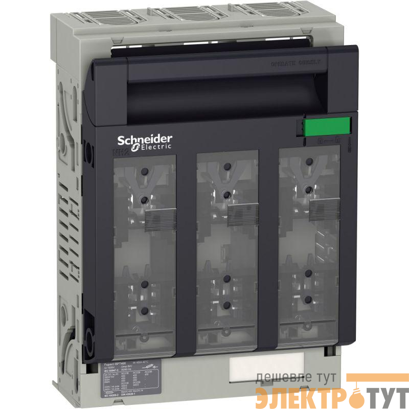 Выключатель-разъединитель-предохранитель ISFT400 3п выводы М10 SchE LV480806