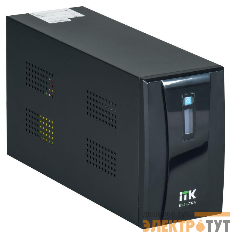 Источник бесперебойного питания ELECTRA ET 2кВ.А/1.2кВт с АКБ 2х9А.ч USB Schuko ITK EET-2000VA-1-002-S