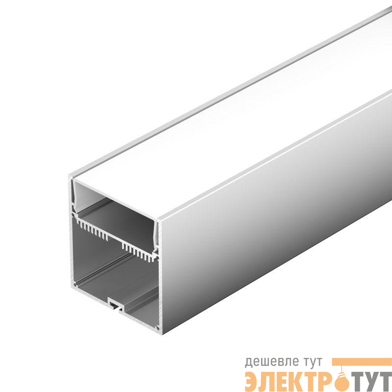 Профиль SL-LINE-7477-2500 ANOD+OPAL L2500 с экраном алюм. Arlight 020468