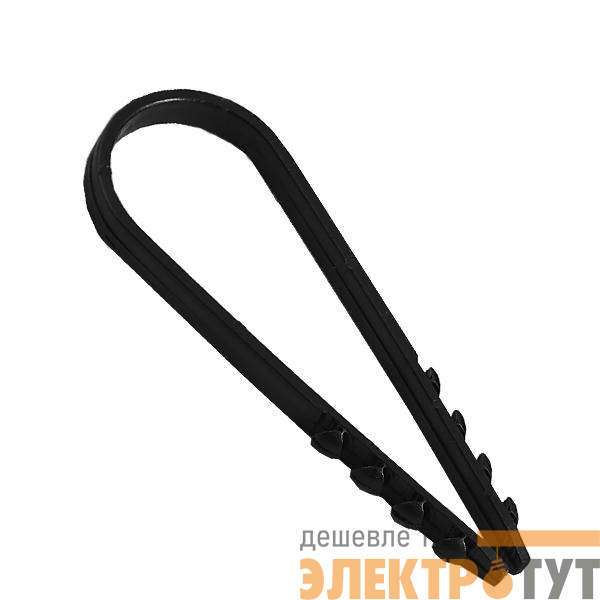 Дюбель-хомут для круглого кабеля 19-25мм черн. (уп.100шт) TOKOV ELECTRIC TKE-DH-19-25-C05