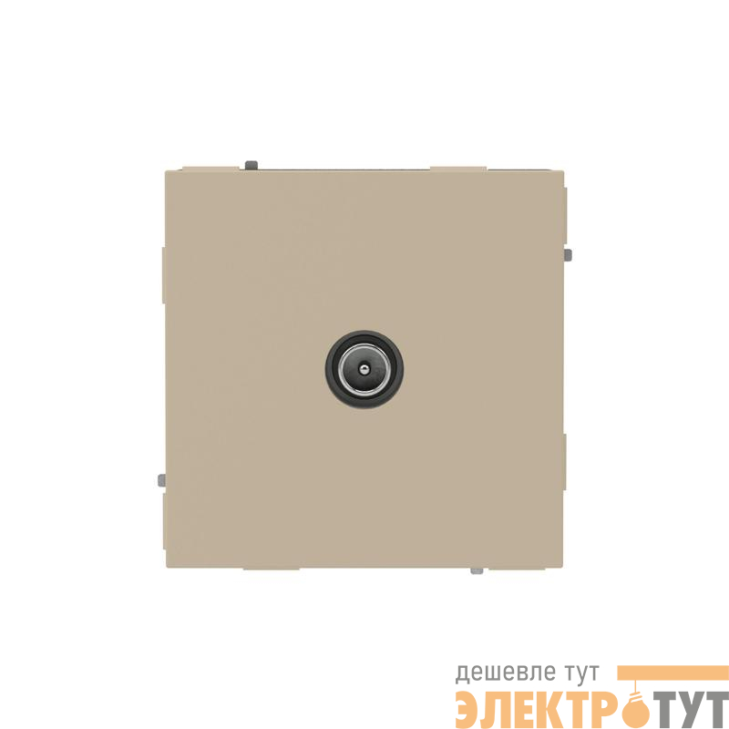Розетка телевизионная проходная TV KANT ванильн. марципан DKC 7015513