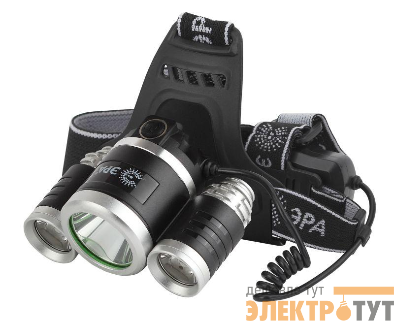 Фонарь аккумуляторный налобный GA-809 8Вт 3SMD CREE High Power Headlamp алюм. Эра Б0056111