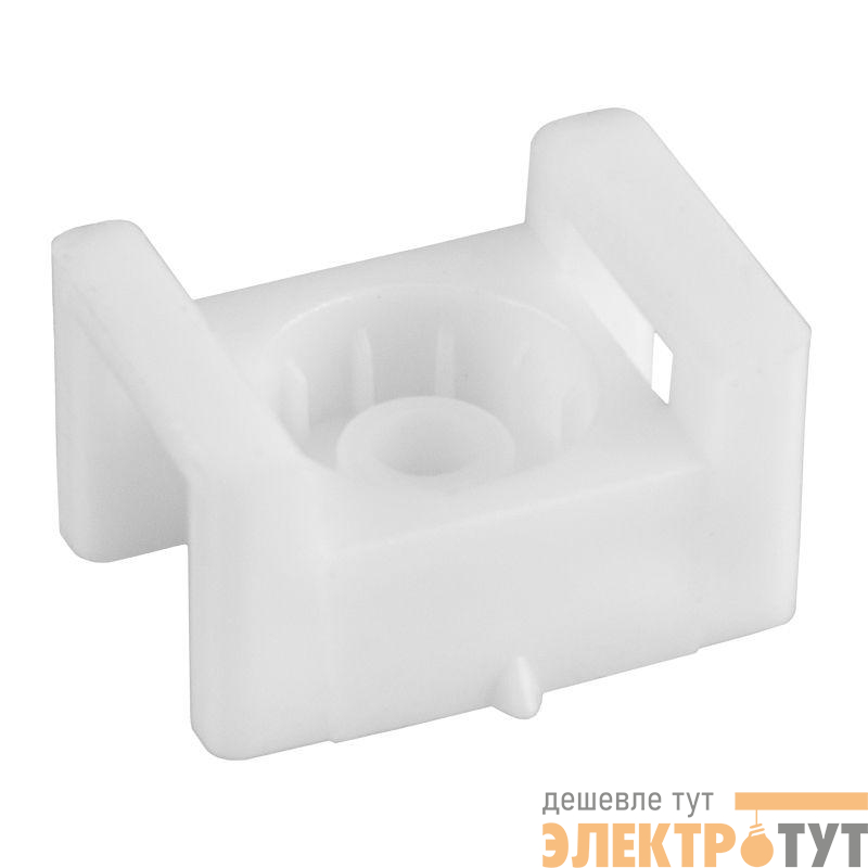 Площадка под стяжку для прямого монтажа 22х16мм бел. (уп.100шт) Rexant 07-2110