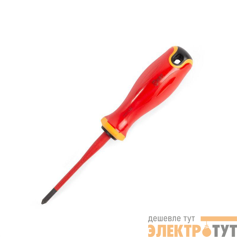 Отвертка диэлектрическая PH1х80 СЛИМ КВТ 103007