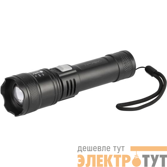 Фонарь светодиодный UA-103 аккумуляторный 7Вт оптический Zoom 3 режима powerbank Трофи Б0069800