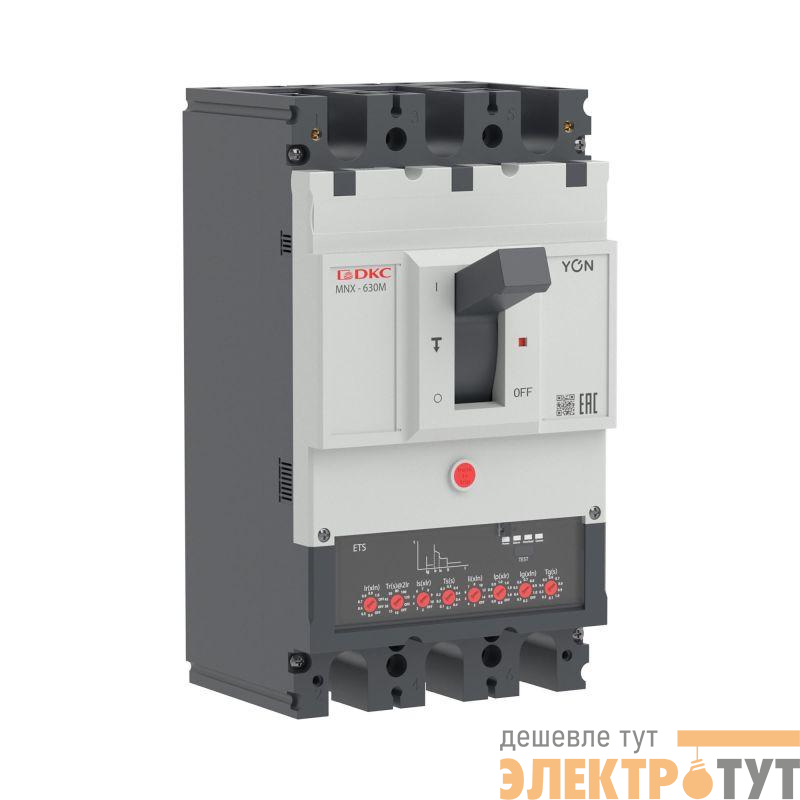 Выключатель автоматический 3P 630А 100кА pro MNX630M при AC415V расцепитель ETS YON MNX630M3PETS0630