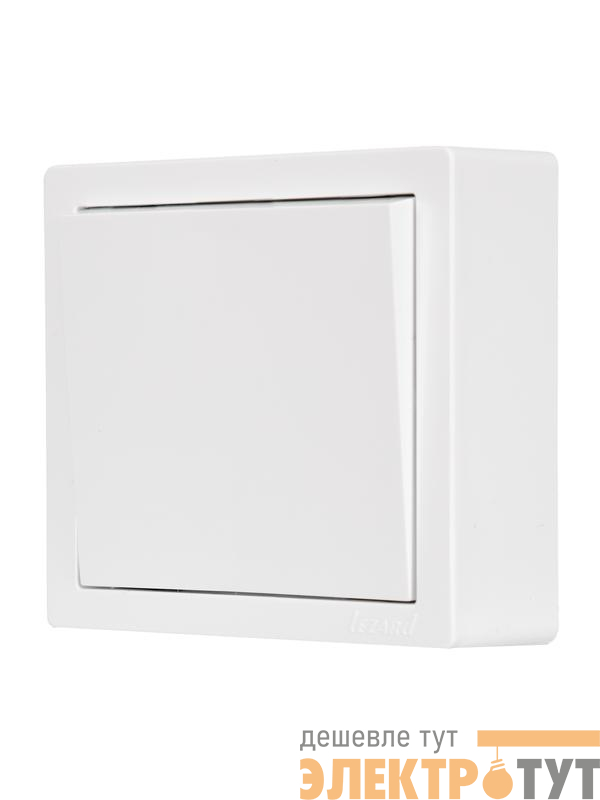 Выключатель 1-кл. ОП LETO бел. LEZARD 752-0200-100