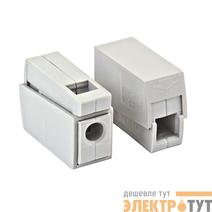 Клемма СМК-111 проходная на 1 проводник 1.0-2.5кв.мм (уп.100шт.) PROxima EKF plc-smk-111