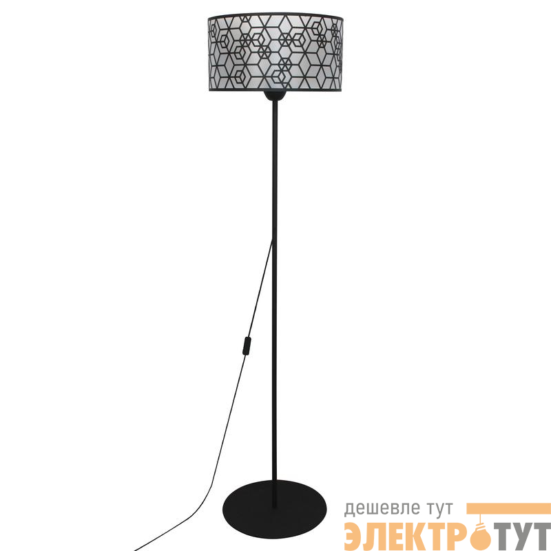 Светильник "Нордика" ННБ 63-60-021 шнур черн. (ИМ) напольный (торшер) черн. муар Элетех 1005405245