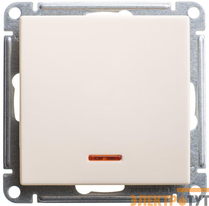 Механизм переключателя проходного 1-кл. СП W59 10А IP20 10AX с подсветкой сл. кость SchE VS610-157-2-86