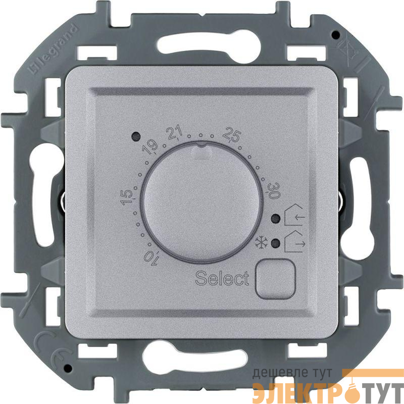 Термостат Inspiria с внешн. датчиком для тепл. полов алюм. IEK 673812