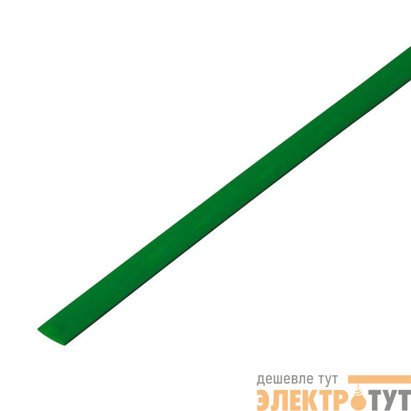 Трубка термоусадочная ТУТ нг 4.0/2.0 зел. 1м Rexant 20-4003