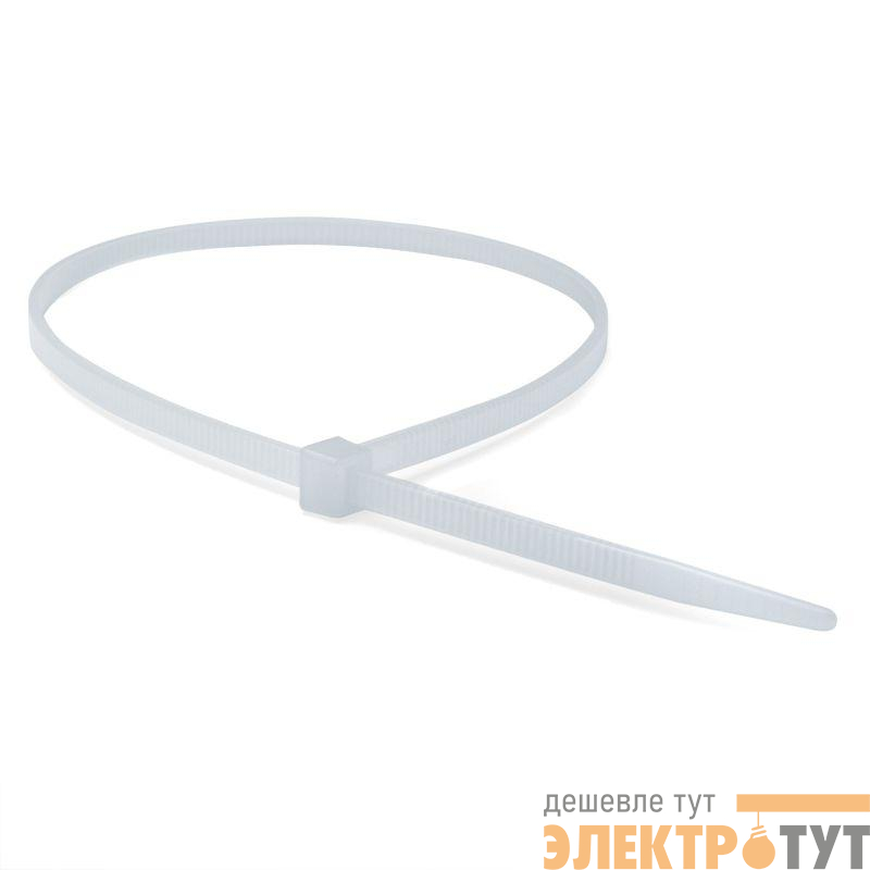Хомут кабельный 4.8х300 P6.6 самозатухающий бел. (уп.100шт) DKC 25217SRV0