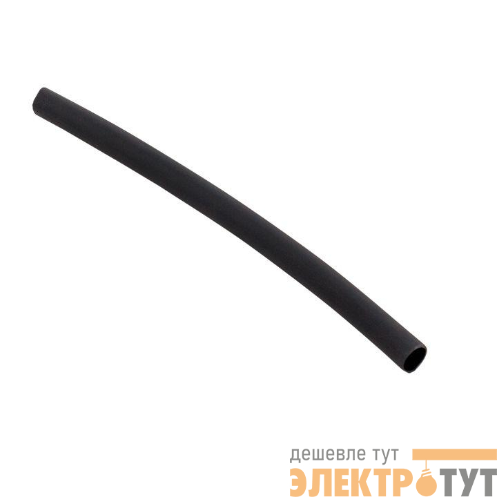 Набор трубок термоусадочных ТУТк клеевые 4.8/1.6 нг черн. по 100мм (уп.20шт) PROxima EKF tut-k-n-4.8