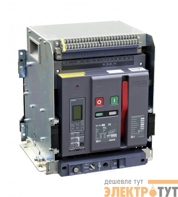 Выключатель автоматический воздушный 3п 2000А 80кА ВА-731 расцеп. Н выкатн. DEKraft 27074DEK