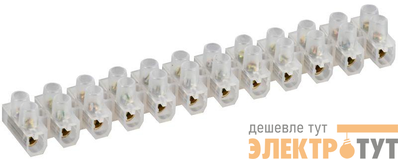 Колодка клеммная ЗВИ-5 1.5-4кв.мм 12пар GENERICA UZV10-005-004-K01-10-G