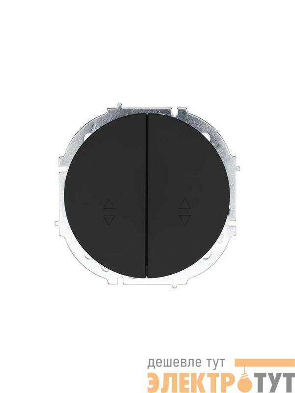 Выключатель проходной 2-кл. СП OSEN 10А IP20 механизм черн. бархат LEZARD 743-4288-106