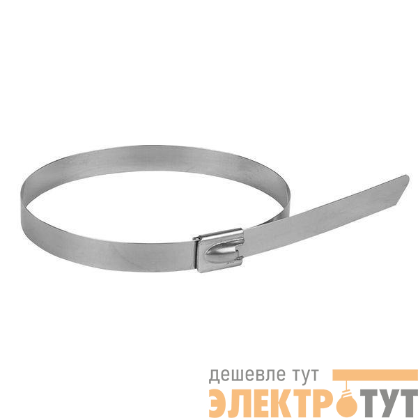 Хомут AISI 304 7.9х290 нерж. сталь FlexLock (уп.10шт) PROxima EKF plc-fl-tss-304-7.9x290-r