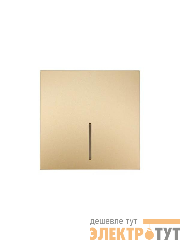 Выключатель 1-кл. с индик. СП ZIMA IP20 10А безвинт. зажим зол. LEZARD 704-3688-111QC