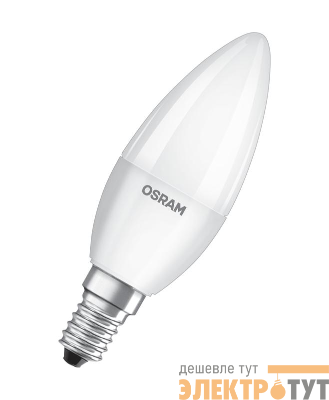 Лампа светодиодная LED Value LVCLB60 7SW/865 7Вт свеча матовая E27 230В 10х1 RU OSRAM 4058075579507