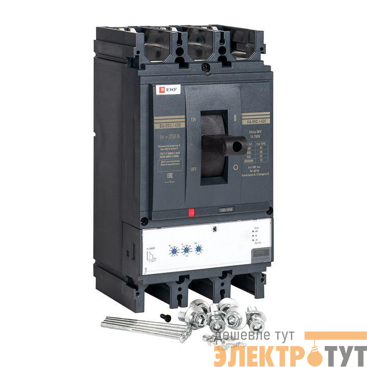 Выключатель автоматический 3п 400/250А 45кА ВА-99C Compact NS PROxima EKF mccb99C-400-250