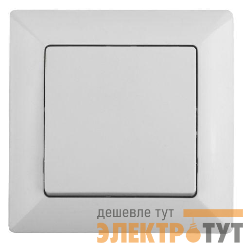 Кнопка включения СП Solo 4-109-01 10А 250В IP20 бел. Intro Б0053625