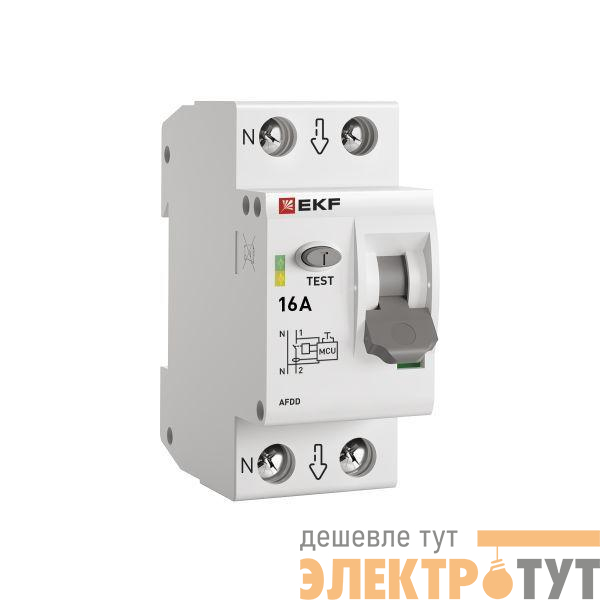 Устройство защиты от дугового пробоя (УЗДП) 1P+N 16А PROxima EKF afdd-2-16-pro