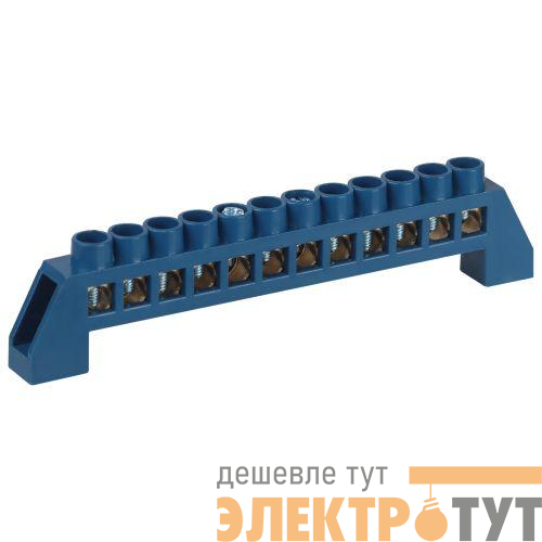 Шина N ноль в изоляторе ШНИ-6х9-12-Д син. NO-224-60 Эра Б0062968