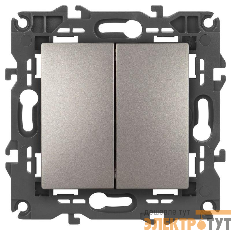 Переключатель 2-кл. Elegance 14-1106-16 250В 10АХ титан Эра Б0065793