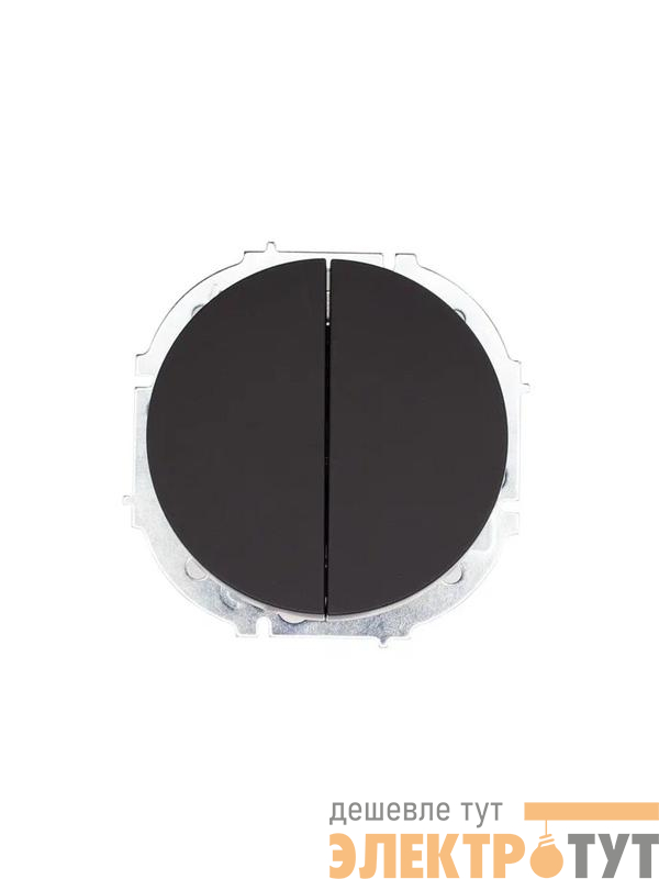 Выключатель 2-кл. СП OSEN 10А IP20 механизм черн. бархат LEZARD 743-4288-101