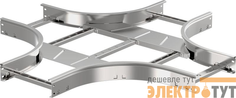 Ответвитель для лотка Х-образ. 80х200 R300 LESTA IEK CKR04-4-080-200