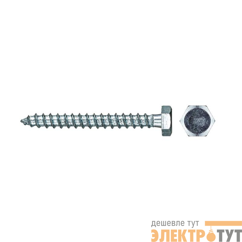 Болт сантехнический 6х50 DIN 571 оцинк. (уп.4шт) Tech-Krep/Zitar 102581